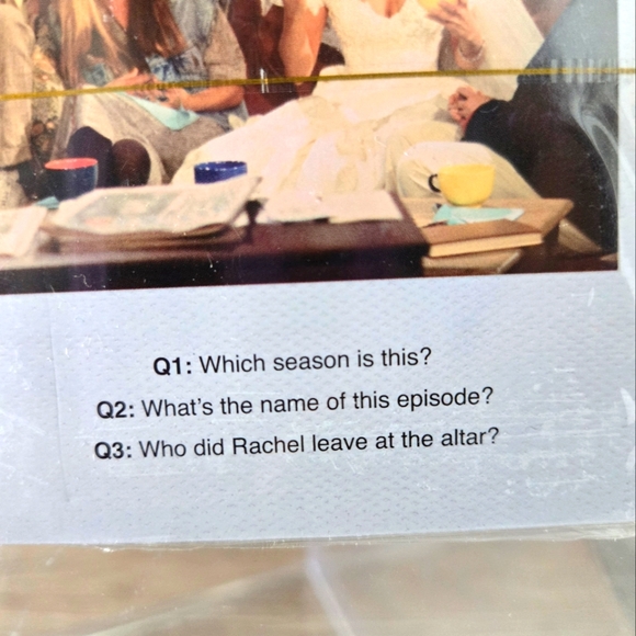 Friends TV Series Picture Quiz Cards • NEW • - Picture 2 of 7